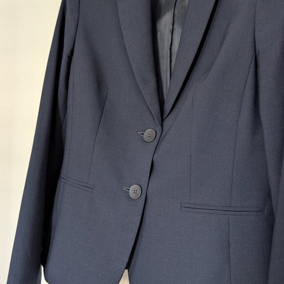 JONES NEW YORK Navy Blazer/Jacket Stretch Women's Size 6 - Picture 4 of 11